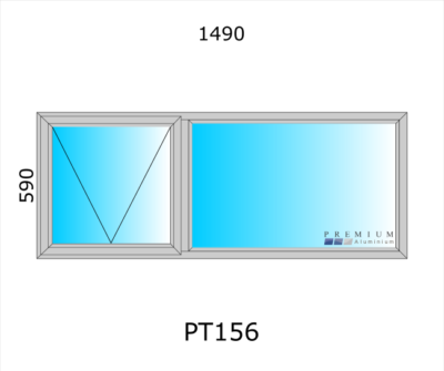 Aluminium Top Hung Window PT156 - Image 3