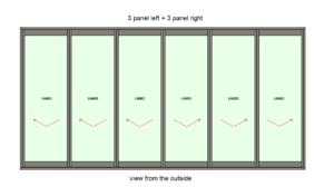 Aluminium Sliding Folding Door Vistafold 6 Panel