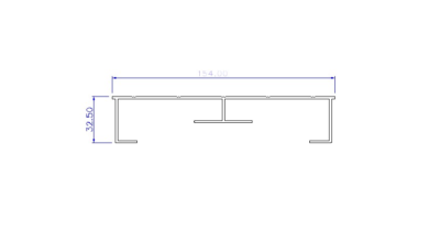 Aluminium Sign Section 150mm Profile