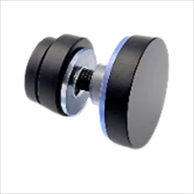 Edge Slider Glass Connection Clamp - Black